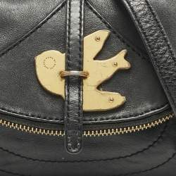 Marc by Marc Jacobs Black Leather Petal to the Metal Flap Crossbody Bag 