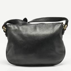 Marc by Marc Jacobs Black Leather Petal to the Metal Flap Crossbody Bag 