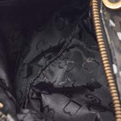 Pre Owned Marc by Marc Jacobs Black/Grey Animal Printed Leather Shoulder Bag