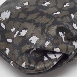 Pre Owned Marc by Marc Jacobs Black/Grey Animal Printed Leather Shoulder Bag