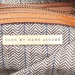 Pre Owned Marc by Marc Jacobs Brown Leather Classic Q Baby Groovee Satchel