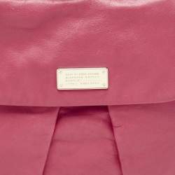 Pre Owned Marc by Marc Jacobs Dark Pink Leather Marchive Backpack