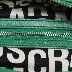 Pre Owned Marc by Marc Jacobs Green Leather Classic Q Groovee Satchel