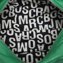 Pre Owned Marc by Marc Jacobs Green Leather Classic Q Groovee Satchel