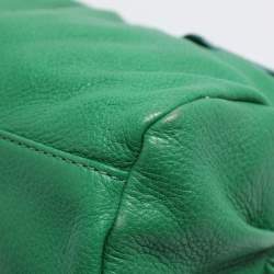 Pre Owned Marc by Marc Jacobs Green Leather Classic Q Groovee Satchel