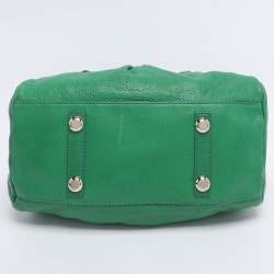 Pre Owned Marc by Marc Jacobs Green Leather Classic Q Groovee Satchel