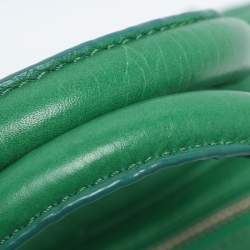 Pre Owned Marc by Marc Jacobs Green Leather Classic Q Groovee Satchel