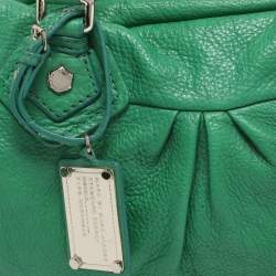 Pre Owned Marc by Marc Jacobs Green Leather Classic Q Groovee Satchel