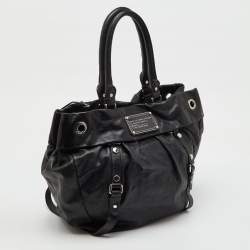 Pre Owned Marc by Marc Jacobs Black Leather Classic Shopper Tote