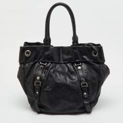Pre Owned Marc by Marc Jacobs Black Leather Classic Shopper Tote