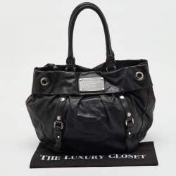 Pre Owned Marc by Marc Jacobs Black Leather Classic Shopper Tote