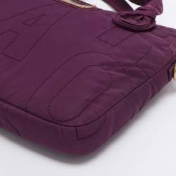 Pre Owned Marc By Marc Jacobs Purple Nylon Pretty 13 Laptop Bag