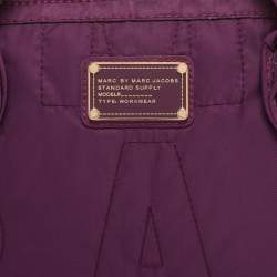 Pre Owned Marc By Marc Jacobs Purple Nylon Pretty 13 Laptop Bag