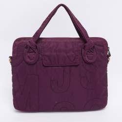 Pre Owned Marc By Marc Jacobs Purple Nylon Pretty 13 Laptop Bag