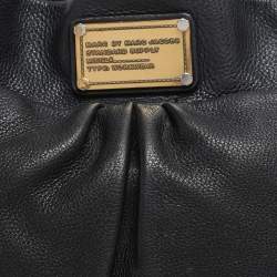 Pre Owned Marc by Marc Jacobs Black Leather Classic Q Hillier Hobo