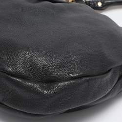Pre Owned Marc by Marc Jacobs Black Leather Classic Q Hillier Hobo