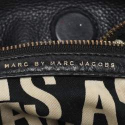 Pre Owned Marc by Marc Jacobs Black Leather Classic Q Hillier Hobo