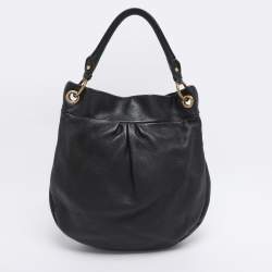 Pre Owned Marc by Marc Jacobs Black Leather Classic Q Hillier Hobo