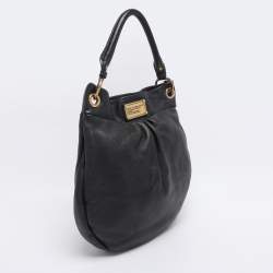 Pre Owned Marc by Marc Jacobs Black Leather Classic Q Hillier Hobo