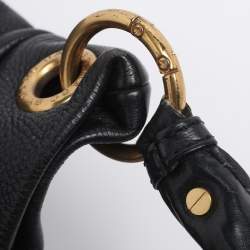 Pre Owned Marc by Marc Jacobs Black Leather Classic Q Hillier Hobo