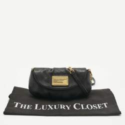 مملوكة مسبقًا حقيبة كروس مارك باي مارك جاكوبس كارلي جلد أسود كلاسيكية