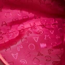 Pre Owned Marc By Marc Jacobs Red/Fuchsia Leather Bob’s Memphis Top Handle Bag