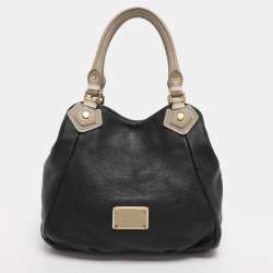 Pre Owned Marc by Marc Jacobs Black Leather Classic Q Francesca Tote