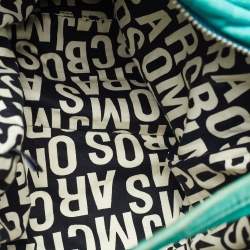 Pre Owned Marc by Marc Jacobs Blue Leather Leola Zipper Detail Hobo