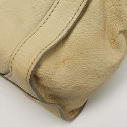 Pre Owned Marc by Marc Jacobs Belmont Cream/Grey Leather Satchel