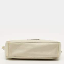 مملوكة مسبقًا Marc by Marc Jacobs Sally Light Grey/Mustard Leather Crossbody Bag