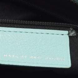 مملوكة مسبقًا Marc by Marc Jacobs Classic Q Percy Turquoise Blue Leather Crossbody Bag
