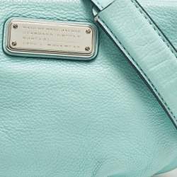 مملوكة مسبقًا Marc by Marc Jacobs Classic Q Percy Turquoise Blue Leather Crossbody Bag