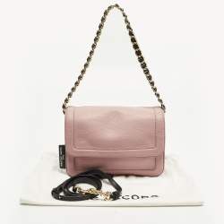 مملوكة مسبقًا حقيبة كتف مارك باي مارك جاكوبس ذا كوشن جلد وردي/أسود