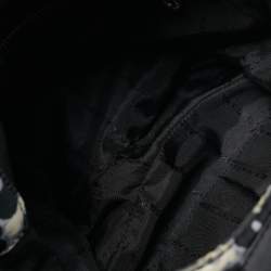 Pre Owned حقيبة كروس مارك باي مارك جاكوبس ناتاشا بريبي نايلون بطبعة الفهد أبيض/أسود