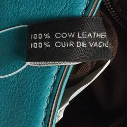 Pre Owned حقيبة كتف جلد أخضر تركواز كلاسيك كيو ناتاشا مارك باي مارك جاكوبس