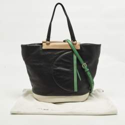 Pre Owned Marc by Marc Jacobs Round The Way Girl Percy Tricolor Leather Shopper Tote