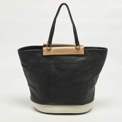 Pre Owned Marc by Marc Jacobs Round The Way Girl Percy Tricolor Leather Shopper Tote