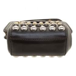 Pre Owned Marc by Marc Jacobs Dark Brown Leather Studded Thunderdome Clutch 