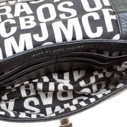 Pre Owned Marc by Marc Jacobs Black Leather Turn Lock Crossbody Bag