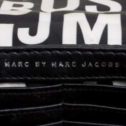 Pre Owned Marc by Marc Jacobs Black Leather Turn Lock Crossbody Bag