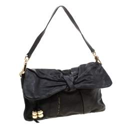 Pre Owned Marc by Marc Jacobs Black Leather Shoulder Bag