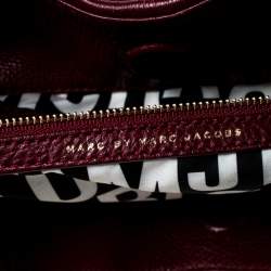 مملوكة مسبقًا حقيبة مارك باي مارك جاكوبس جلد عنابي