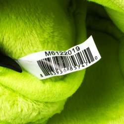 Pre Owned Marc by Marc Jacob Neon Green Dreamy Logo Fabric Wingnam Wristlet Pouch