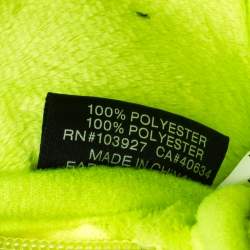 Pre Owned Marc by Marc Jacob Neon Green Dreamy Logo Fabric Wingnam Wristlet Pouch