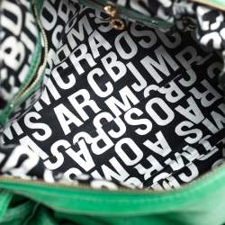 Pre Owned حقيبة مارك باي مارك جاكوبس قفل دوار أمامي جلد خضراء