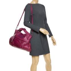 Marc by Marc Jacobs Fuchsia Leather Top Handle Bag