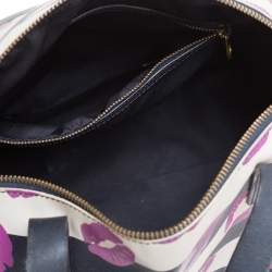 Pre Owned Marc By Marc Jacobs Multicolor Coated Canvas Easy Lips Bowler Bag