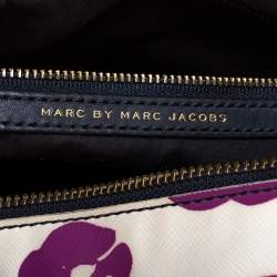 Pre Owned Marc By Marc Jacobs Multicolor Coated Canvas Easy Lips Bowler Bag