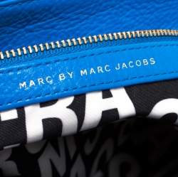 Marc by Marc Jacobs Blue Leather Classic Q Lil Ukita Top Handle Bag
