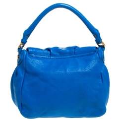 Marc by Marc Jacobs Blue Leather Classic Q Lil Ukita Top Handle Bag